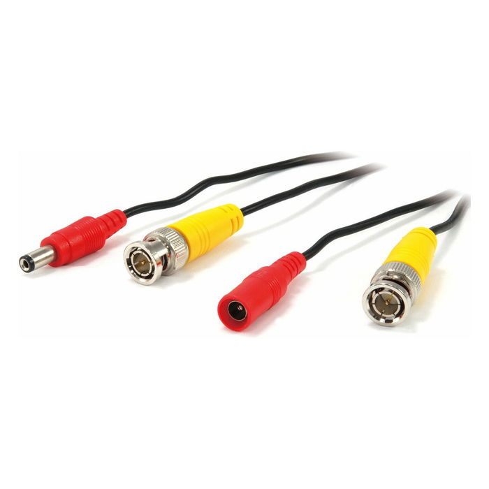 Level One CAS-5018 Cable BNC Macho a BNC Hembra con Adaptador, Negro, 18m Level One CAS-5018 Cable BNC Macho a BNC Hembra con Adaptador, Negro, 18m