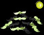 Murciélagos Luminosos Decoración Halloween 11 cm Pack 12 Unidades Glow in the Dark