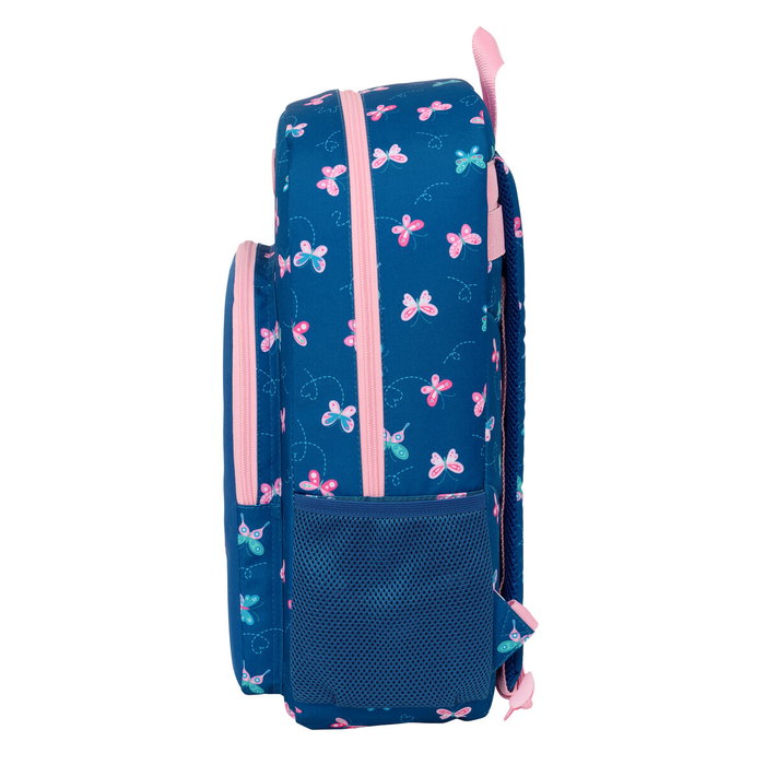Mochila Escolar BlackFit8 Mariposas Multicolor 30 x 46 x 14 cm