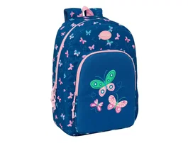 Mochila Escolar BlackFit8 Mariposas Multicolor 30 x 46 x 14 cm