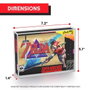Evoretro Pack de 2 Cajas de Acrílico Protector para SNES/N64 Games