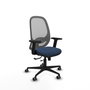 PIQUERAS Y CRESPO Silla de oficina Cilanco Azul marino y Gris