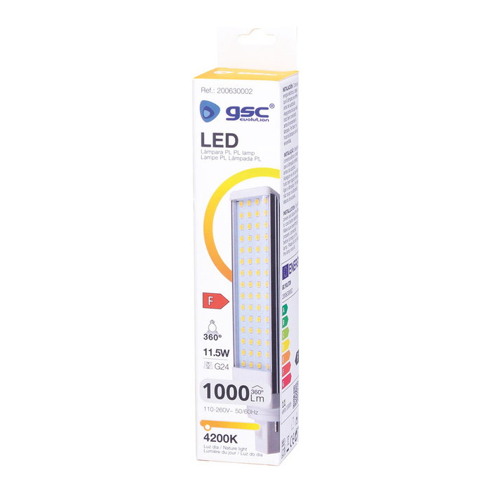 GSC Evolution Bombilla LED PL G24 11,4W 6500K