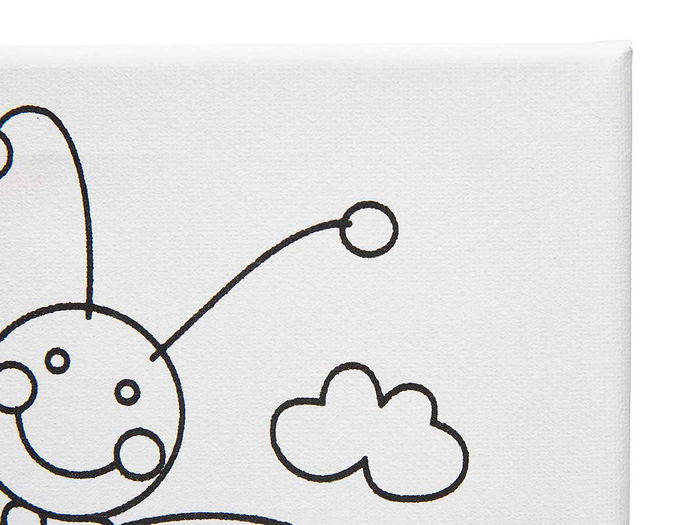 Pincello Lienzo para Manualidades de Animales, Surtidos, 15 x 15 cm, Blanco, Marco de Madera, Con Tela (Set de 24)