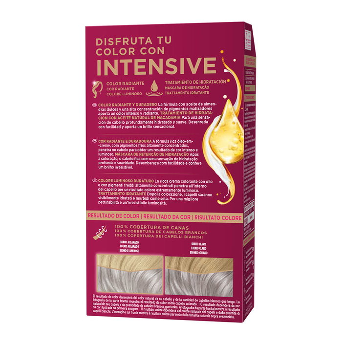 Palette Tinte INTENSIVE #U71 Gris Plata Color Permanente para Mujer con Aceite de Marula