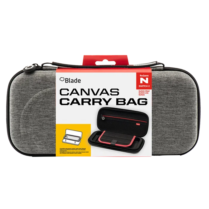 Blade Switch 2 Canvas Carry Bag Gris Blade Switch 2 Canvas Carry Bag Gris