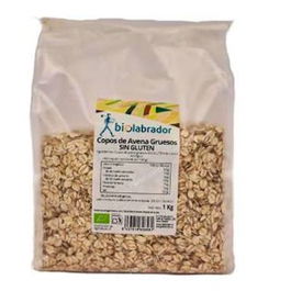 BIOLABRADOR Copos de Avena Gruesos Sin Gluten 1kg Ecológico