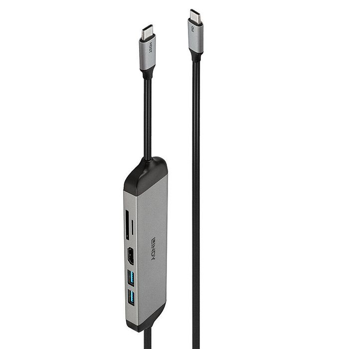 LINDY DST-Micro 140 Micro Docking Station con HDMI 4K y USB-C