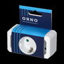 ORNO OR-AE-13250(GS) Alargadera de Pared con 1 Toma SCHUKO y 2 Tomas Europeas para Conexión Múltiple