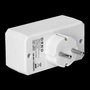 ORNO OR-AE-13250(GS) Alargadera de Pared con 1 Toma SCHUKO y 2 Tomas Europeas para Conexión Múltiple