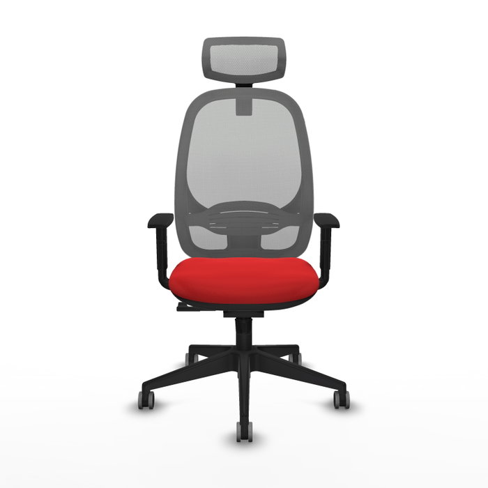PIQUERAS Y CRESPO Silla de oficina Cilanco con mecanismo Sincro Rojo y Gris PIQUERAS Y CRESPO Silla de oficina Cilanco con mecanismo Sincro Rojo y Gris