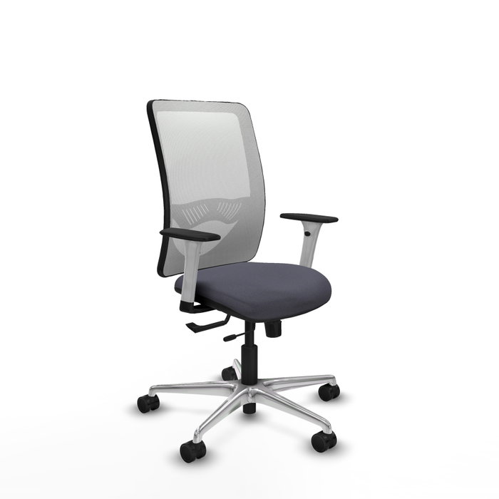 PIQUERAS Y CRESPO Silla de oficina Zulema Gris oscuro y Blanco PIQUERAS Y CRESPO Silla de oficina Zulema Gris oscuro y Blanco