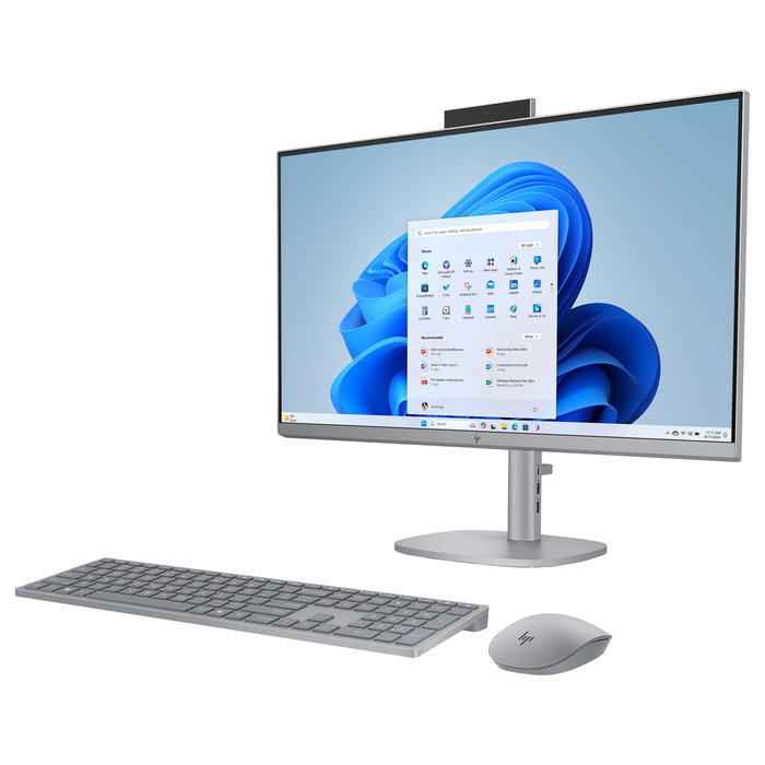 HP All-in-One OmniStudio X 27-cs0077ng - Ordenador de sobremesa de 27 pulgadas, color plata, Windows 11 Home 64 bits