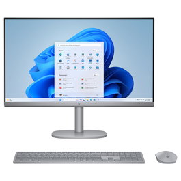 HP All-in-One OmniStudio X 27-cs0077ng - Ordenador de sobremesa de 27 pulgadas, color plata, Windows 11 Home 64 bits