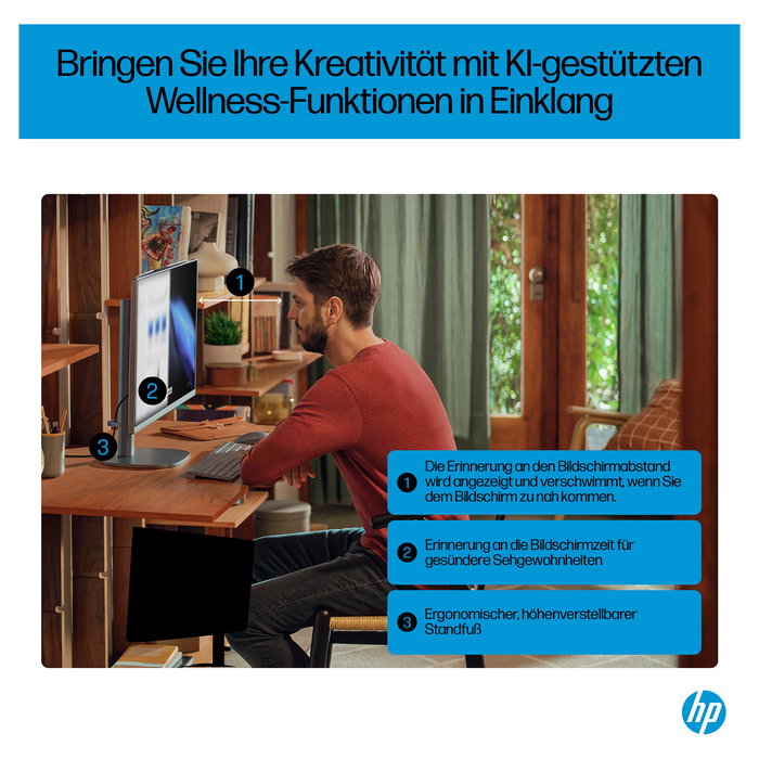 HP All-in-One OmniStudio X 27-cs0077ng - Ordenador de sobremesa de 27 pulgadas, color plata, Windows 11 Home 64 bits