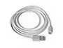 Groovy Cable USB-A a Micro USB de 1,5 metros - Carga y Sincronización para Dispositivos Android, Cámaras Digitales, Color Blanco