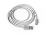 Groovy Cable USB-A a Micro USB de 1,5 metros - Carga y Sincronización para Dispositivos Android, Cámaras Digitales, Color Blanco