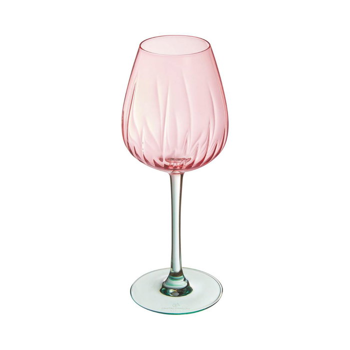 Cristal d'Arques Caja 4 Copas Swirly Spring Rosa 47 cL Cristal d'Arques Caja 4 Copas Swirly Spring Rosa 47 cL