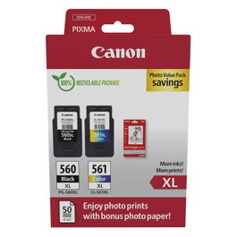 Canon PG-560XL/CL-561XL Photo Value Pack con Papel Fotográfico