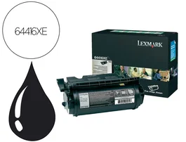 Lexmark Tóner Láser T644 64416XE Negro Original 32000 Páginas