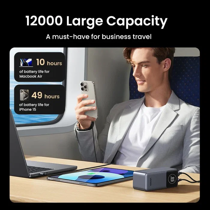 Ugreen Powerbank 12000mAh 100W Fast Charging Ugreen Powerbank 12000mAh 100W Fast Charging