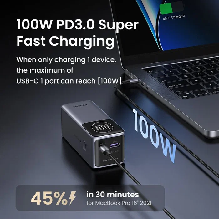 Ugreen Powerbank 12000mAh 100W Fast Charging Ugreen Powerbank 12000mAh 100W Fast Charging