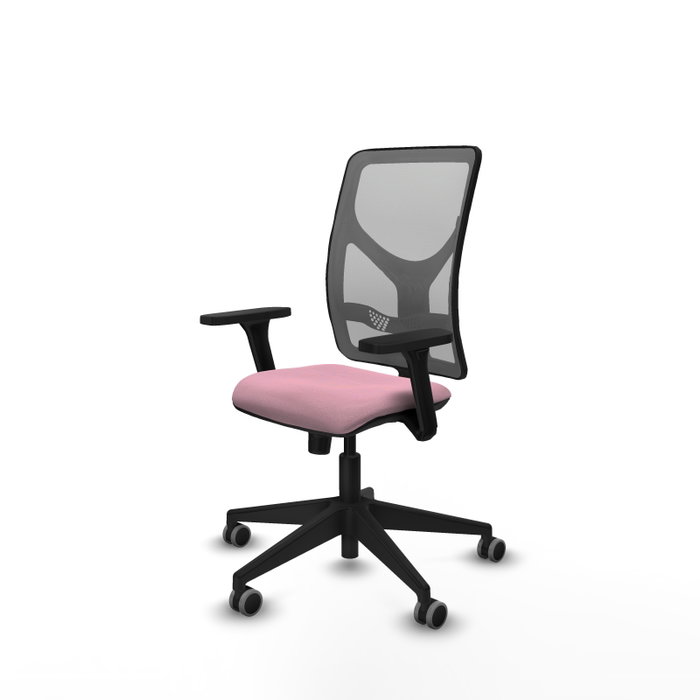 PIQUERAS Y CRESPO Silla de oficina Motilla Rosa con mecanismo Sincro