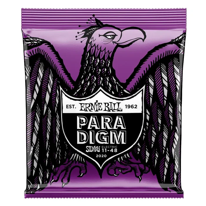 ERNIEBALL Juego Eléctrica Paradigm Slinky 11-48 Cuerdas de Guitarra Eléctrica Resistentes a Roturas y de Larga Duración