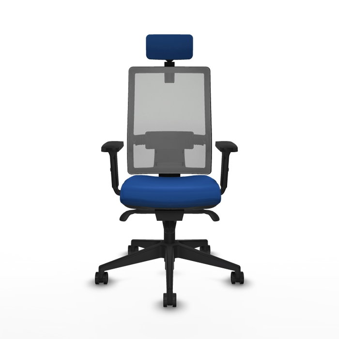PIQUERAS Y CRESPO Silla de oficina Horna con mecanismo Sincro Azul y Gris PIQUERAS Y CRESPO Silla de oficina Horna con mecanismo Sincro Azul y Gris