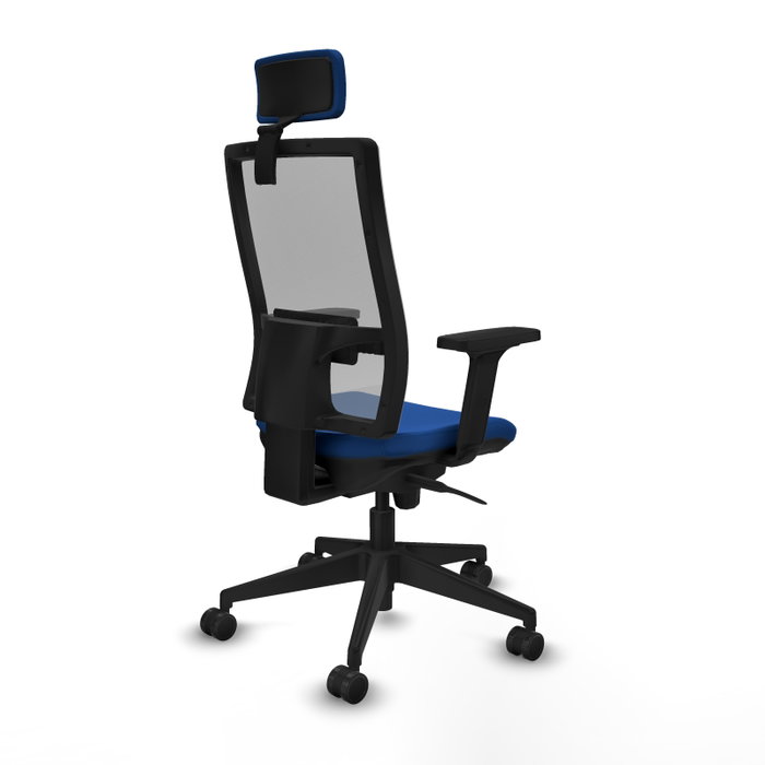 PIQUERAS Y CRESPO Silla de oficina Horna con mecanismo Sincro Azul y Gris PIQUERAS Y CRESPO Silla de oficina Horna con mecanismo Sincro Azul y Gris