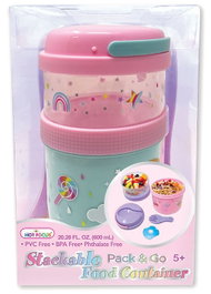 HOT FOCUS Set Caja Porta Meriendas Rainbow