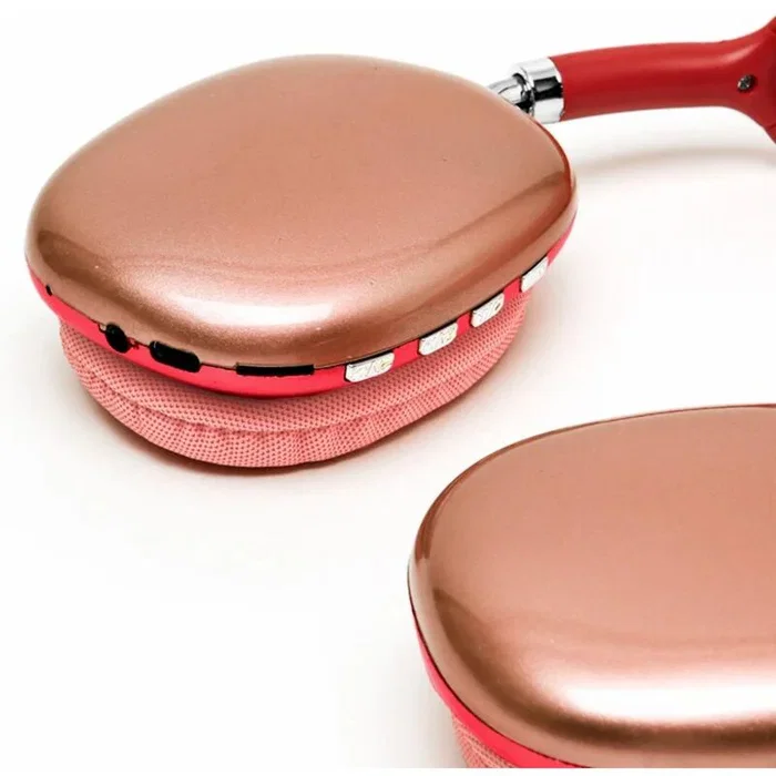 Generico P9 Pro Max Auriculares inalámbricos Bluetooth con cancelación de ruido, rojo