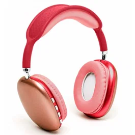 Generico P9 Pro Max Auriculares inalámbricos Bluetooth con cancelación de ruido, rojo