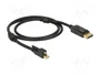 DeLOCK Cable Mini DisplayPort 1.2 a DisplayPort 4K 60 Hz 1 m