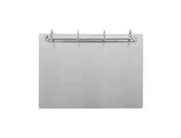 Djois Archivador Magnético Portadocumentos Soporte Aluminio 4 Anillas 30 mm DIN A4 Horizontal para Pizarra, Clipboad y Método LEAN
