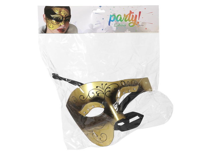 Antifaz Venecia Dorado Negro Mujer Adulto Carnaval Fiesta Temática Antifaz Venecia Dorado Negro Mujer Adulto Carnaval Fiesta Temática