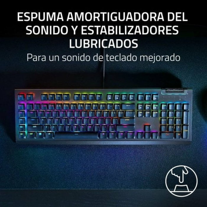 Razer BlackWidow V4 X con Switches Amarillos (Español) - Negro