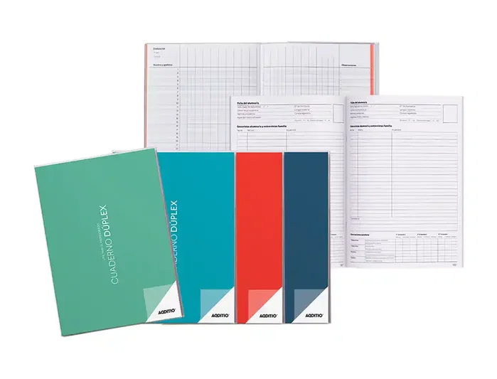 Additio Cuaderno Duplex A4 Para Profesorado Pvc 112 Páginas Colores Surtidos Additio Cuaderno Duplex A4 Para Profesorado Pvc 112 Páginas Colores Surtidos