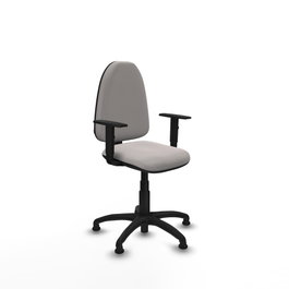 PIQUERAS Y CRESPO Silla de oficina Aýna Blanca con Brazos 1D