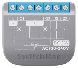 SwitchBot Relay Switch 2PM Interruptor WiFi Bluetooth 2 Canales 16A Compatible Alexa Google Home