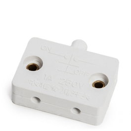 Interruptor para Armarios con Botón 33x23mm 250VAC 1A Blanco