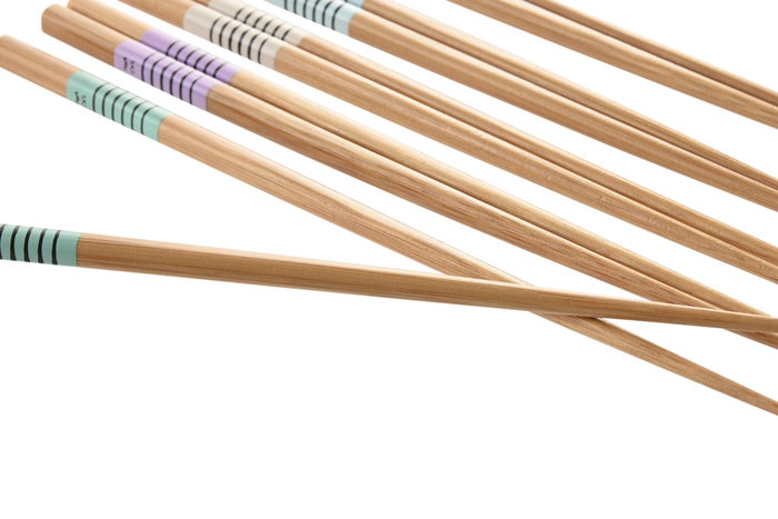 DKD Home Decor Set de 10 Palillos de Bambú Rayas Gato Multicolor DKD Home Decor Set de 10 Palillos de Bambú Rayas Gato Multicolor