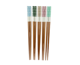 DKD Home Decor Set de 10 Palillos de Bambú Rayas Gato Multicolor