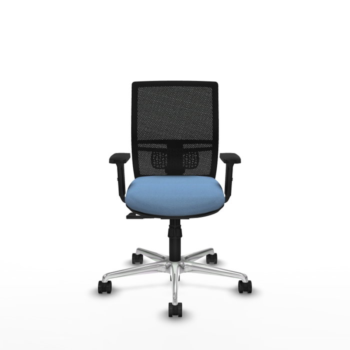 PIQUERAS Y CRESPO Silla de oficina Yunquera con mecanismo Sincro, Azul cielo y Negro PIQUERAS Y CRESPO Silla de oficina Yunquera con mecanismo Sincro, Azul cielo y Negro