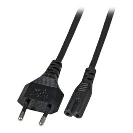EFB Electronics Cable de Alimentación Euro-C7 180 Negro 5 m 2 x 0.75 mm