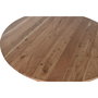 DKD Home Decor Mesa Redonda Comedor Moderno Natural Acacia 115 x 76 cm