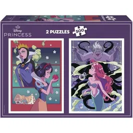 Educa Puzzle Villanos y Princesas Disney 2x500 piezas AAAQE71934