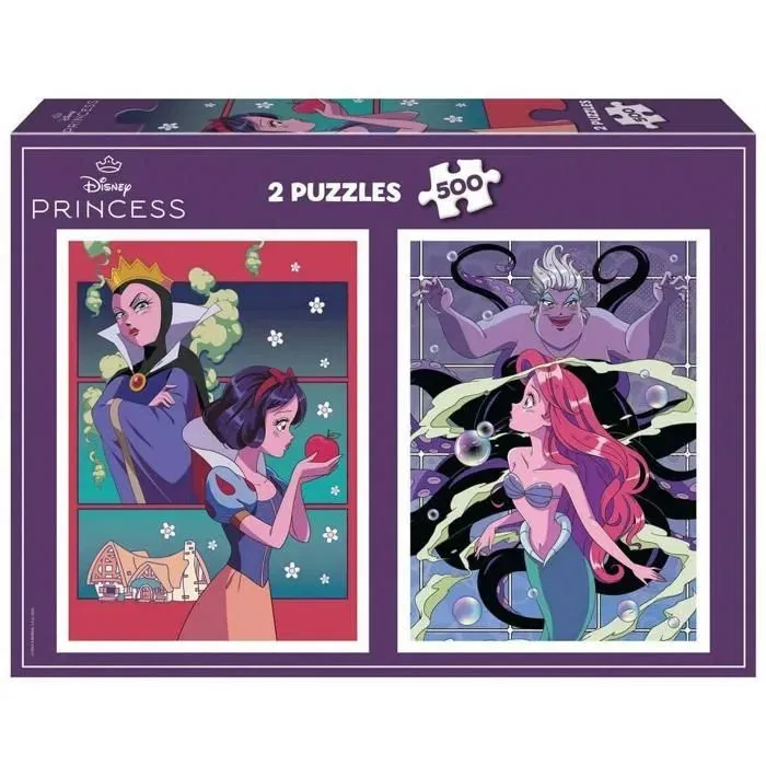 Educa Puzzle Villanos y Princesas Disney 2x500 piezas AAAQE71934
