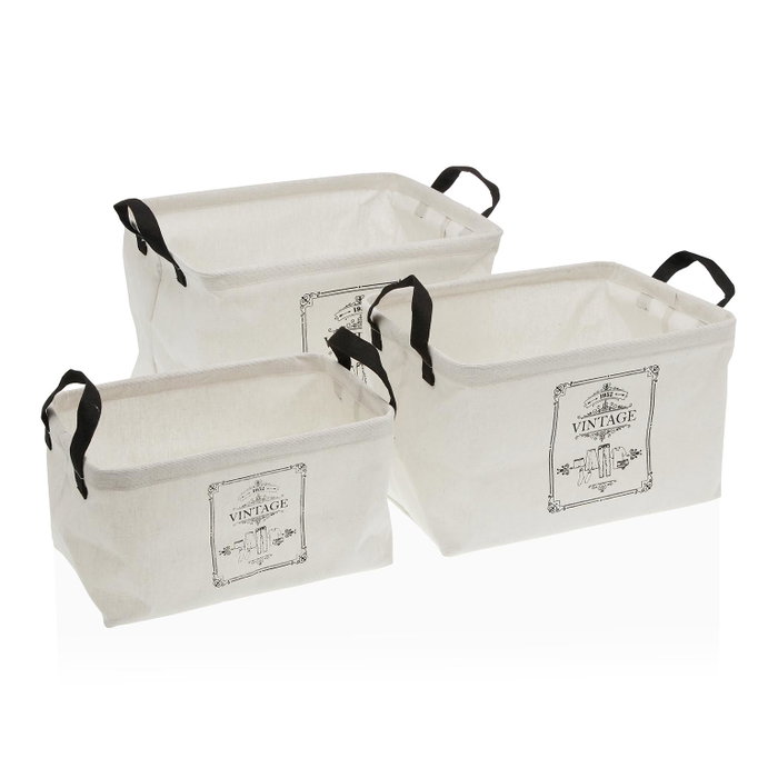Cesta Multiusos Versa Adele 35 x 25 x 22 cm 17 x 15 x 28 cm Pequeño