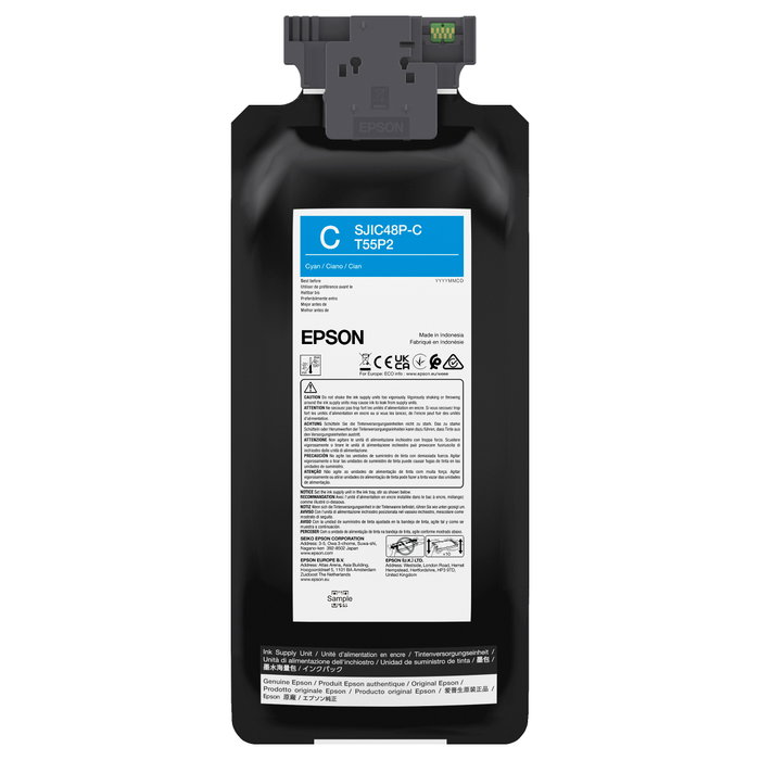 Epson SJIC48P-C Cartucho de Tinta Cian 480 ml Epson SJIC48P-C Cartucho de Tinta Cian 480 ml